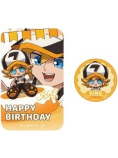 金-生日祝福系列盲抽徽章套组
