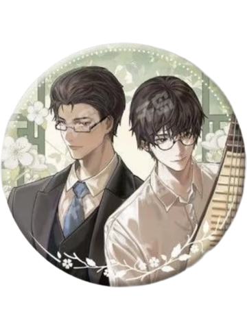 孟新堂&沈识檐1-檐下绰影马口铁徽章
