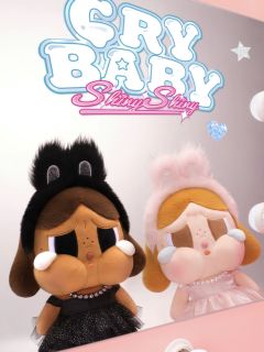 CRYBABY这周新品终于出来啦！
有白色毛绒挂件吊卡、毛绒