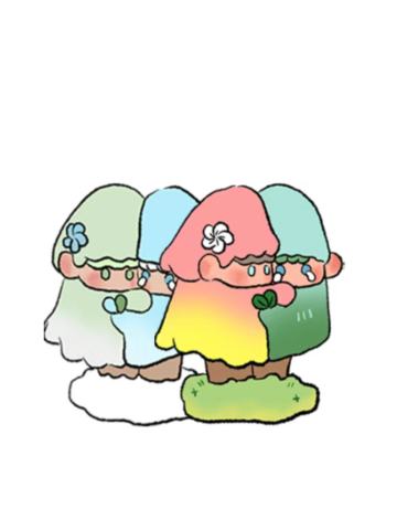 依偎小树