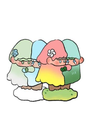 依偎小树异色
