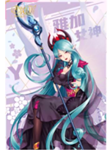 雅加-大电影系列角色透明信片